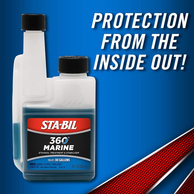 STA-BIL 360 Marine Ethanol Treatment and Fuel Stabilizer - Prevents Corrosion - Helps Clean Fuel System For Improved In-Season Performance - Treats Up To 80 Gallons, 8 fl. oz. (22260) - Image 5